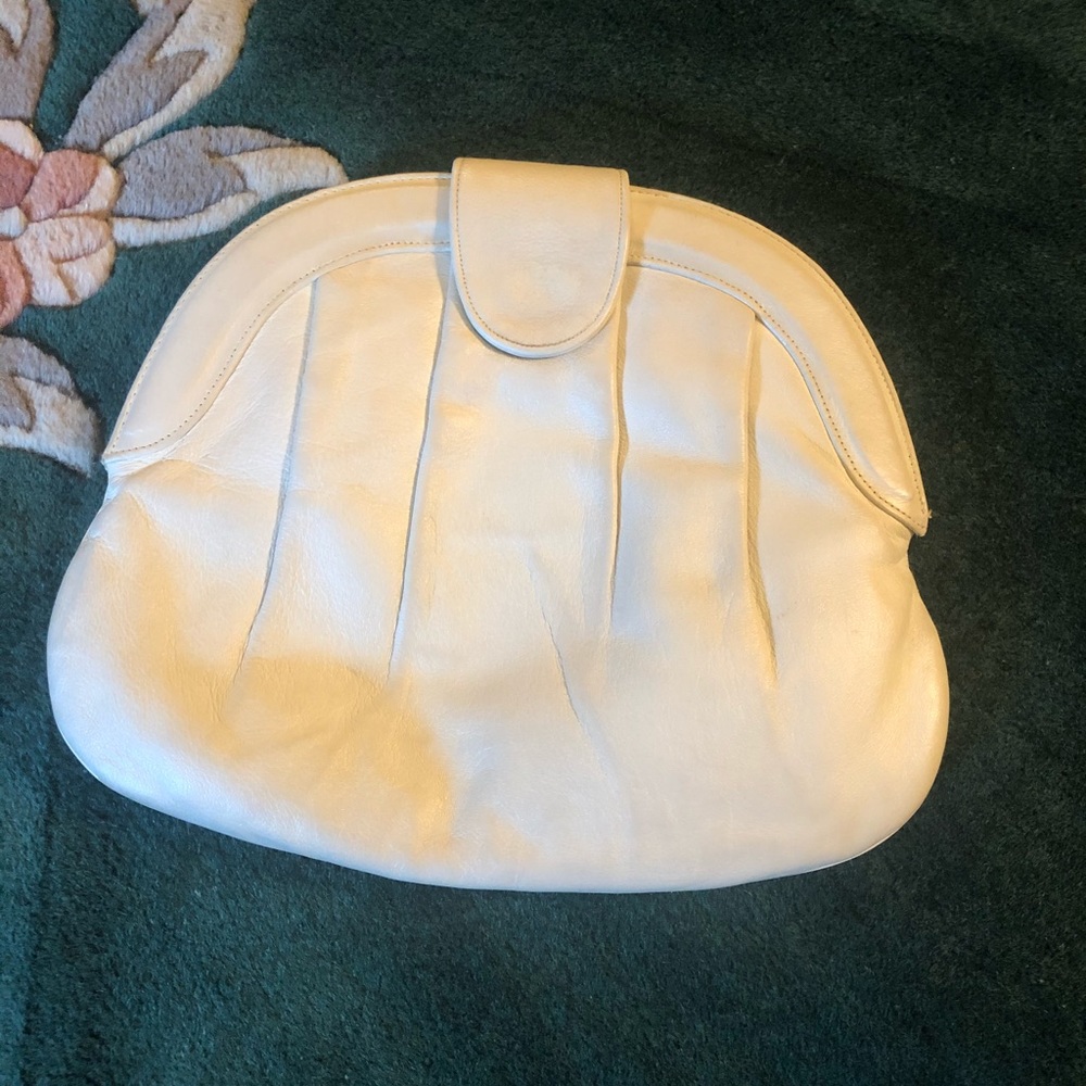 Off-White/Oyster Leather Handbag